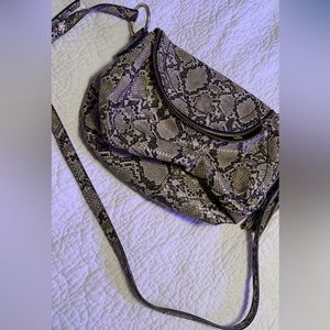 Snake print purse
